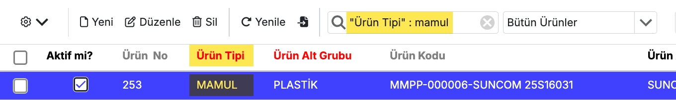 Alan Bazlık Arama