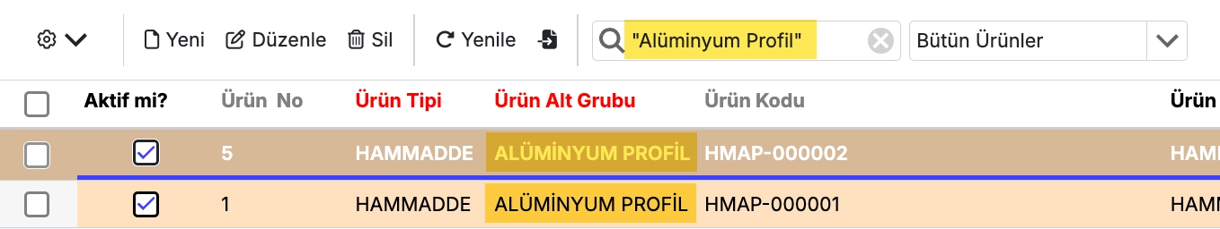 Boşluklu Arama