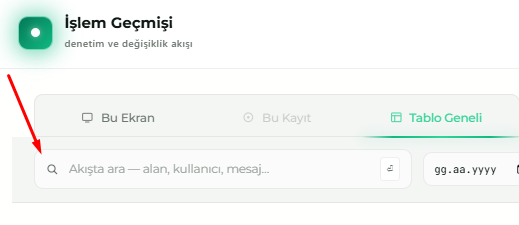 Akışta arama