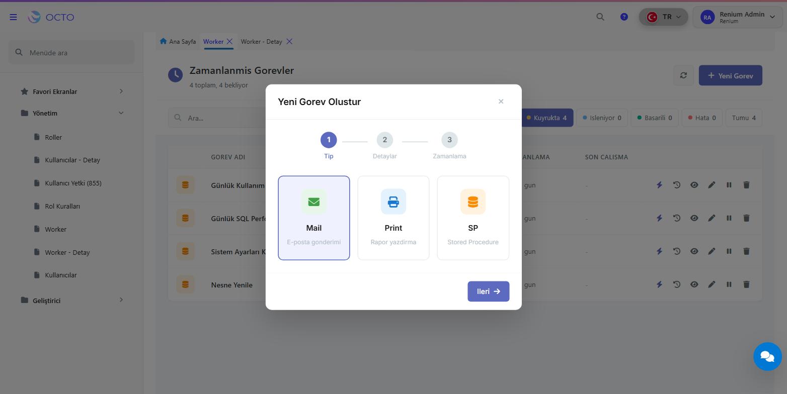 Wizard Step 1 — Type Selection
